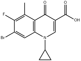 7-BROMO-1-CYCLOPROPYL-6-FLUORO-5-METHYL-4-OXO-1,4-DIHYDROQUINOLINE-3-CARBOXYLIC ACID