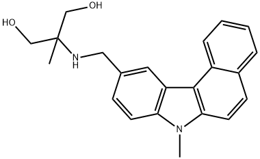 1,3-Propanediol, 2-methyl-2-(((7-methyl-7H-benzo(c)carbazol-10-yl)meth yl)amino)-