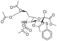 5-(乙酰氨基)-2-氯-2,5-二脱氧-3-S-苯基-3-硫代-D-赤型-Α-L-葡萄糖-2-壬基吡喃糖酸甲酯4,7,8,9-四乙酸酯