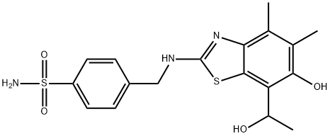 Benzenesulfonamide,  4-[[[6-hydroxy-7-(1-hydroxyethyl)-4,5-dimethyl-2-benzothiazolyl]amino]methyl]-