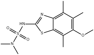 Sulfamide,  N-(6-methoxy-4,5,7-trimethyl-2-benzothiazolyl)-N,N-dimethyl-