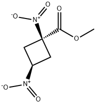 Cyclobutanecarboxylic acid, 1,3-dinitro-, methyl ester, trans- (9CI)