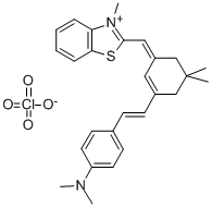 2-{6[-(4-Dimethylaminophenyl)-2,4-neopentenylene]-1,3,5-hexatrienyl}-3-methylbenzthiazoliumperchlorate