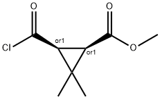 Cyclopropanecarboxylic acid, 3-(chlorocarbonyl)-2,2-dimethyl-, methyl ester, cis- (9CI)