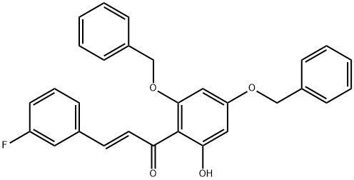 3-(3-氟苯基)-1-[2-羟基-4,6-(二苯甲氧基)苯基]-2-丙烯-1-酮