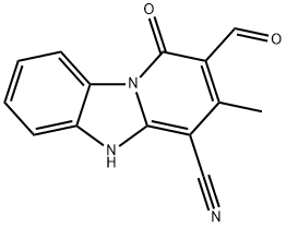 2-甲酰基-1,5-二氢-3-甲基-1-氧代吡啶并[1,2-A]苯并咪唑-4-甲腈