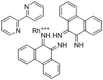 bis(phenanthrenequinonediimine)(bipyridyl)rhodium(III)