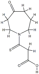 1H-Azepine-1-propanoic  acid,  hexahydro-4-oxo--bta--thioxo-