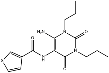 3-Thiophenecarboxamide,  N-(6-amino-1,2,3,4-tetrahydro-2,4-dioxo-1,3-dipropyl-5-pyrimidinyl)-