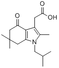 1-isobutyl-2,6,6-trimethyl-4-oxo-4,5,6,7-tetrahydro-3-indoleacetic acid