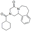 2-(cyclohexylcarbonyl)-4-oxo-1,2,3,4,6,7,8,12b-octahydropyrazino(2,1-a)(2)benzazepine