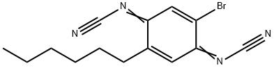 (2-Bromo-5-hexyl-2,5-cyclohexadiene-1,4-diylidene)bis-cyanamide