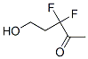 2-Pentanone, 3,3-difluoro-5-hydroxy- (9CI)