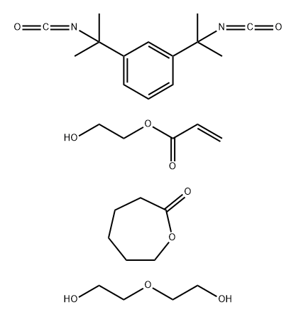 2-Oxepanone, polymer with 1,3-bis(1-isocyanato-1-methylethyl)benzene and 2,2-oxybisethanol, 2-hydroxyethyl acrylate-blocked