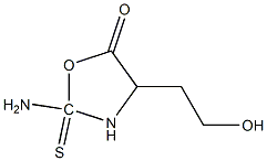 Hydantoic acid, 2-(2-hydroxyethyl)-4-thio-, gamma-lactone (6CI)