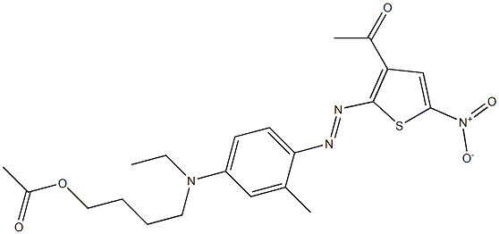 Ethanone, 1-2-4-4-(acetyloxy)butylethylamino-2-methylphenylazo-5-nitro-3-thienyl-