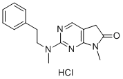 6H-Pyrrolo(2,3-d)pyrimidin-6-one, 5,7-dihydro-7-methyl-2-(methyl(2-phe nylethyl)amino)-, monohydrochloride