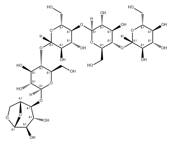 O-BETA-D-吡喃葡萄糖基-(1-4)-O-BETA-D-吡喃葡萄糖基-(1-4)-O-BETA-D-吡喃葡萄糖基-(1-4)-O-BETA-D-吡喃葡萄糖基-(1-4)-1,6-脱水-BETA-D-吡喃葡萄糖