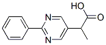 5-Pyrimidineacetic acid, -alpha--methyl-2-phenyl- (9CI)