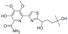 (-)-6-[2-(1,4-Dihydroxy-4-methylpentyl)-4-thiazolyl]-3-hydroxy-4,5-dimethoxy-2-pyridinecarboxamide