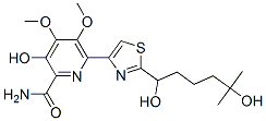(-)-6-[2-(1,5-Dihydroxy-5-methylhexyl)-4-thiazolyl]-3-hydroxy-4,5-dimethoxy-2-pyridinecarboxamide