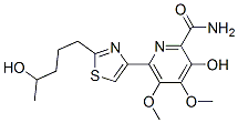 3-Hydroxy-6-[2-(4-hydroxypentyl)-4-thiazolyl]-4,5-dimethoxy-2-pyridinecarboxamide