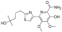 3-Hydroxy-6-[2-(4-hydroxy-4-methylpentyl)-4-thiazolyl]-4,5-dimethoxy-2-pyridinecarboxamide