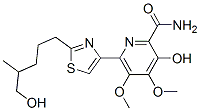 (-)-3-Hydroxy-6-[2-(5-hydroxy-4-methylpentyl)-4-thiazolyl]-4,5-dimethoxy-2-pyridinecarboxamide