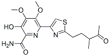 3-Hydroxy-4,5-dimethoxy-6-[2-(3-methyl-4-oxopentyl)-4-thiazolyl]-2-pyridinecarboxamide