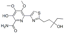 (+)-3-Hydroxy-6-[2-(3-hydroxy-3-methylpentyl)-4-thiazolyl]-4,5-dimethoxy-2-pyridinecarboxamide