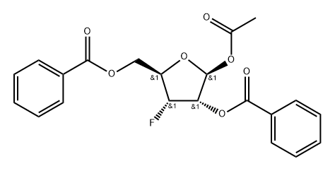 3-脱氧-3-氟-BETA-D-呋喃核糖 1-乙酸酯 2,5-二苯甲酸酯
