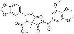 dimethyl 2,3,4,5-tetrahydro-5-(3,4-methylenedioxyphenyl)-2-oxo-3-(3,4,5-trimethoxybenzoyl)-3,4-furandicarboxylate