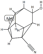 1,2-Epoxy-1H-dicycloprop[cd,hi]indene-3b(1aH)-carbonitrile,hexahydro-3-hydroxy-,(1-alpha-,1a-bta-,1b-bta-,2-alpha-,3-bta-,3a-bta-,3b-bta-,3c-bta-,3d-bta-)-(9CI)