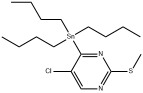 5-氯-2-(甲硫基)-4-(三丁基锡烷基)嘧啶