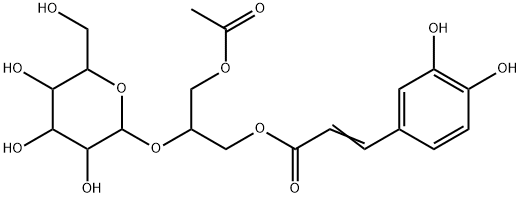 b-D-Glucopyranoside,(1S)-2-(acetyloxy)-1-[[[(2E)-3-(3,4-dihydroxyphenyl)-1-oxo-2-propenyl]oxy]methyl]ethyl(9CI)