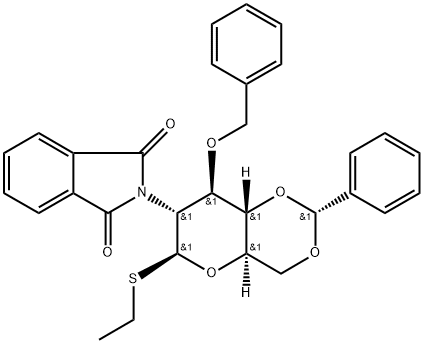 乙基 2-脱氧-2-(1,3-二氢-1,3-二氧代-2H-异吲哚-2-基)-3-O-(苯基甲基)-4,6-O-[(R)-苯基亚甲基]-1-硫代-BETA-D-吡喃葡萄糖苷