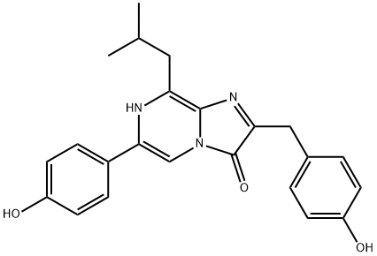 Imidazo[1,2-a]pyrazin-3(7H)-one,  6-(4-hydroxyphenyl)-2-[(4-hydroxyphenyl)methyl]-8-(2-methylpropyl)-