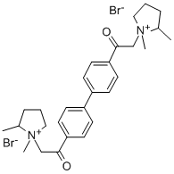 4,4'-Bis((2-methylpyrrolidino)acetyl)biphenyl dimethiobromide