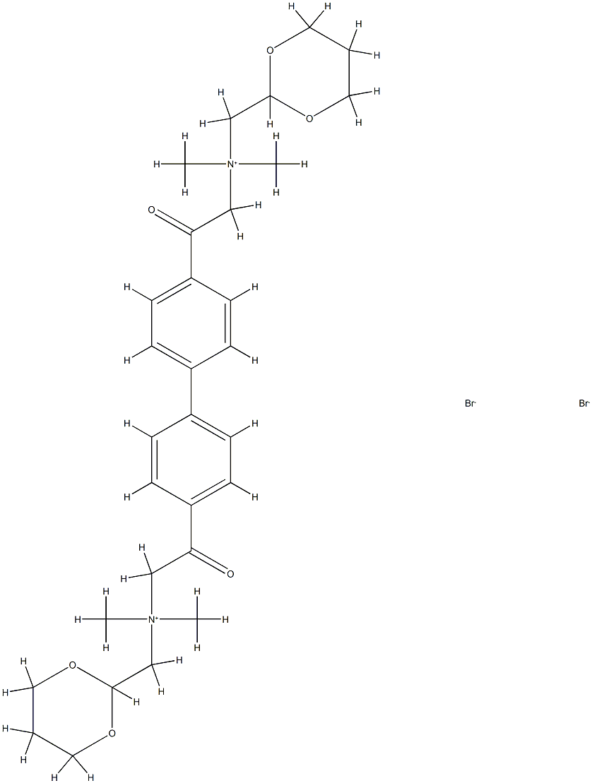 N,N'-((1,1'-Biphenyl)-4,4'-diylbis(2-oxo-2,1-ethanediyl))bis(N,N-dimethyl-1,3-dioxane-2-methanaminium, dibromide