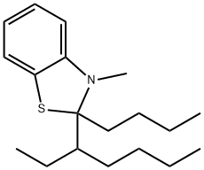 Benzothiazole, 2-butyl-2-(1-ethylpentyl)-2,3-dihydro-3-methyl- (9CI)
