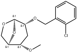 .beta.-ribo-Hexopyranose, 1,6-anhydro-2-O-(2-chlorophenyl)methyl-3-deoxy-4-O-methyl-