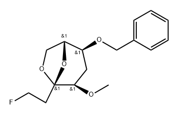 .beta.-D-ribo-3-Octulopyranose, 3,8-anhydro-1,2,5-trideoxy-1-fluoro-4-O-methyl-6-O-(phenylmethyl)-