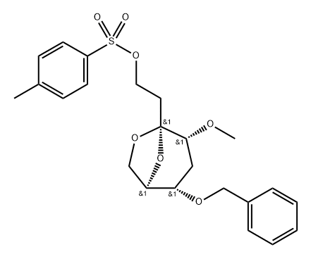 .beta.-D-ribo-3-Octulopyranose, 3,8-anhydro-2,5-dideoxy-4-O-methyl-6-O-(phenylmethyl)-, 4-methylbenzenesulfonate