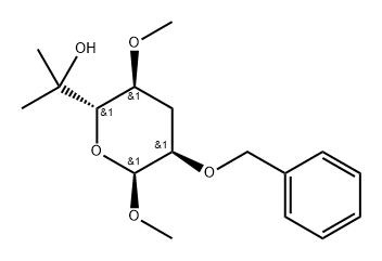 .alpha.-ribo-Heptopyranoside, methyl 3,7-dideoxy-6-C-methyl-4-O-methyl-2-O-(phenylmethyl)-