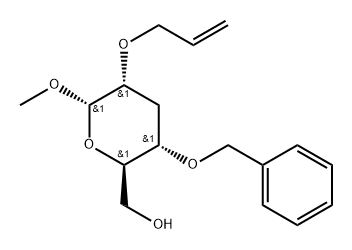.alpha.-D-ribo-Hexopyranoside, methyl 3-deoxy-4-O-(phenylmethyl)-2-O-2-propenyl-