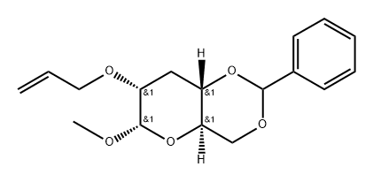 .alpha.-D-ribo-Hexopyranoside, methyl 3-deoxy-4,6-O-(phenylmethylene)-2-O-2-propenyl-