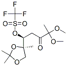 Methanesulfonic acid, trifluoro-, 4,4-dimethoxy-3-oxo-1-(2,2,4-trimethyl-1,3-dioxolan-4-yl)pentyl ester, (R*,S*)-