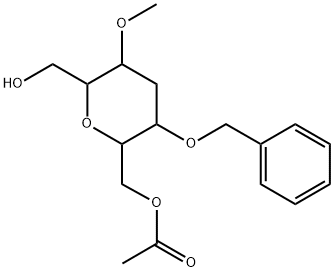 D-allo-Heptitol, 2,6-anhydro-4-deoxy-3-O-methyl-5-O-(phenylmethyl)-, 7-acetate