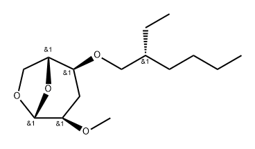 .beta.-D-ribo-Hexopyranose, 1,6-anhydro-3-deoxy-4-O-(2-ethylhexyl)-2-O-methyl-, (R)-