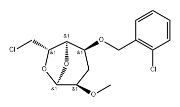 .alpha.-D-gulo-Heptopyranose, 1,6-anhydro-7-chloro-4-O-(2-chlorophenyl)methyl-3,7-dideoxy-2-O-methyl-